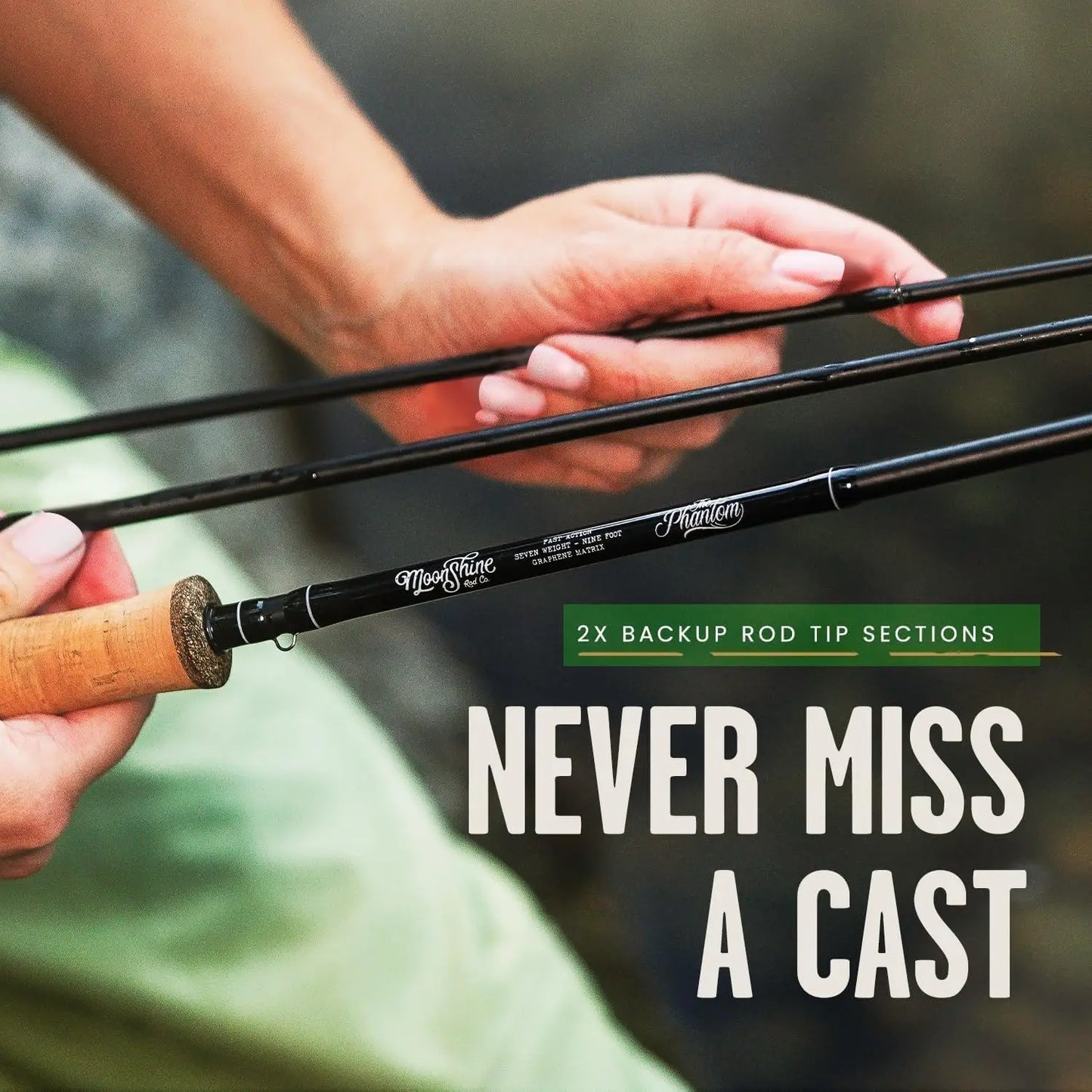 High-Performance Carbon Fiber Graphite Fly Fishing Rod with Zippered Travel Case, Fast Action Design, for 2WT to 12WT Lines