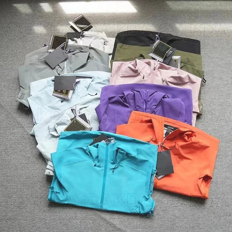 2026 New ARC Beta LT Embroidery Bird Logo Three Layer Mens Womens Camping Coat Outdoor Waterproof Windbreaker Jackets