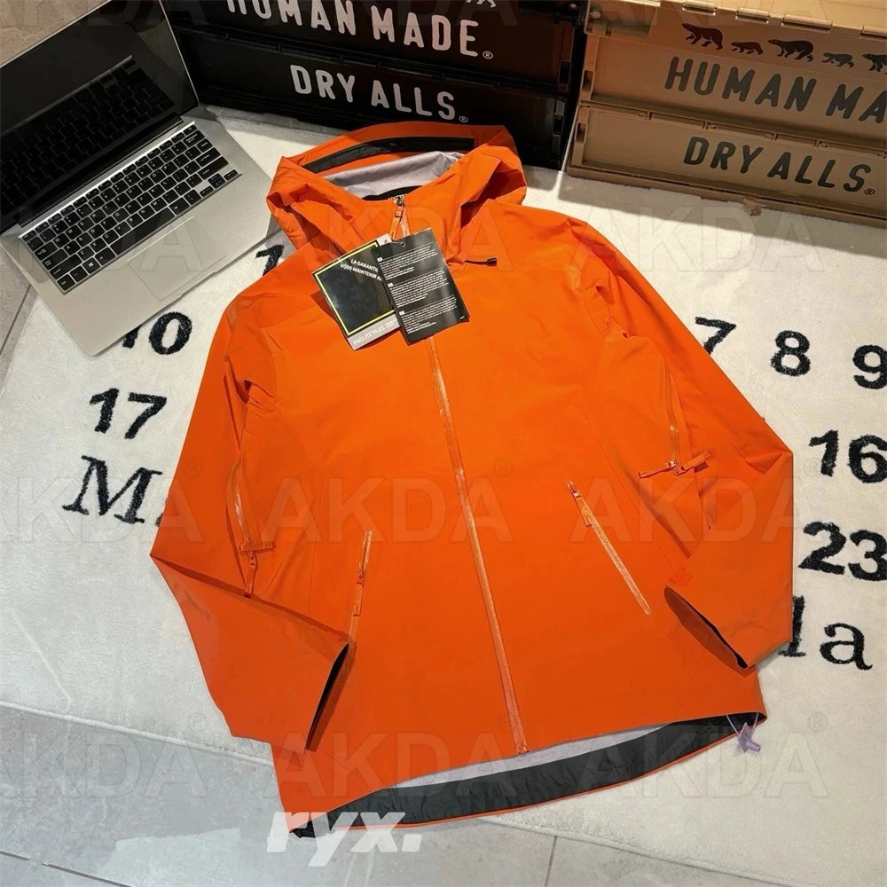 2026 New ARC Beta LT Embroidery Bird Logo Three Layer Mens Womens Camping Coat Outdoor Waterproof Windbreaker Jackets