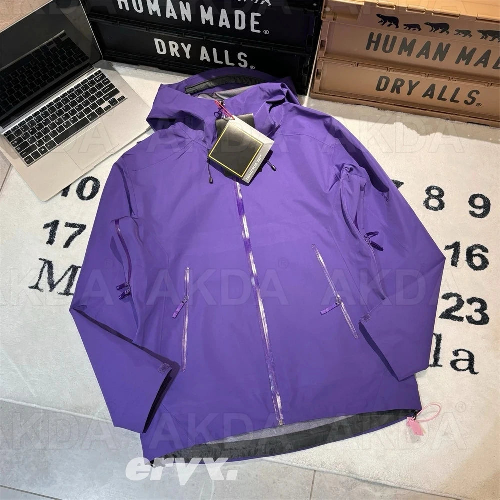 2026 New ARC Beta LT Embroidery Bird Logo Three Layer Mens Womens Camping Coat Outdoor Waterproof Windbreaker Jackets