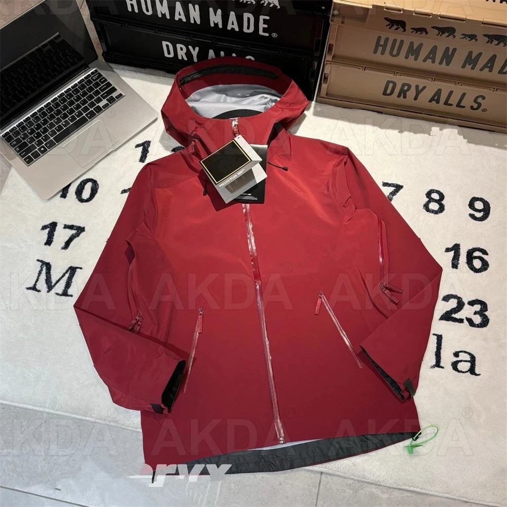 2026 New ARC Beta LT Embroidery Bird Logo Three Layer Mens Womens Camping Coat Outdoor Waterproof Windbreaker Jackets