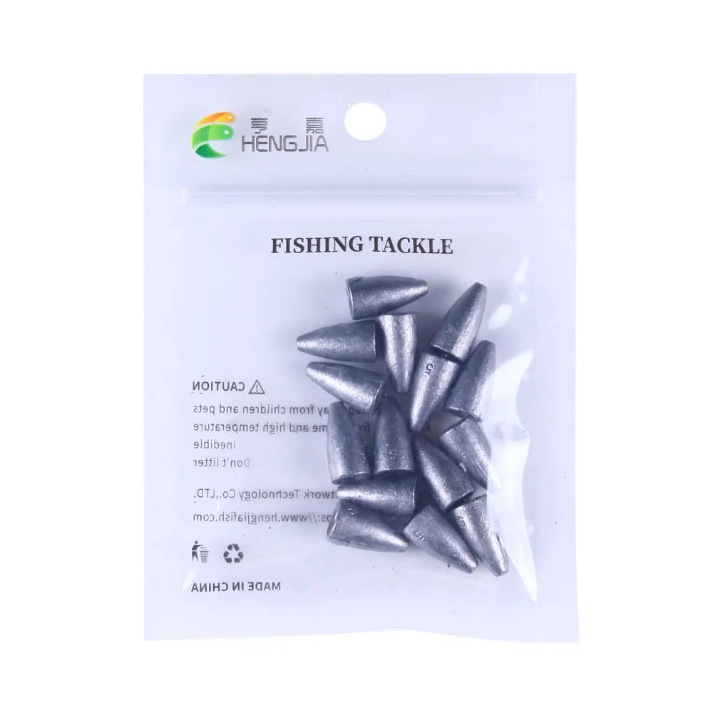 Bullet Shape Texas Rig Metal Sinker 1.75G -21G Fishing Weight Sinker Fishing Accessories All For Fishing