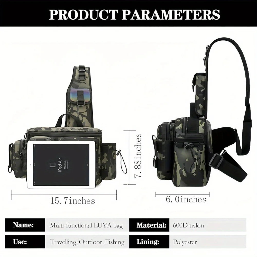 Fishing Tackle Backpack Fishing Waist Bag  Fishing Tackle Shoulder Bag,