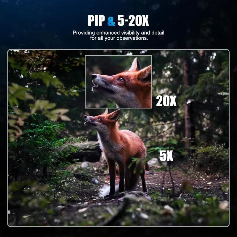 GOYOJO GS515 Digital Night Vision 2560x1920 Resolution 5-20X  HD Day Night Optics for Hunting Surveillance Wildlife Observation