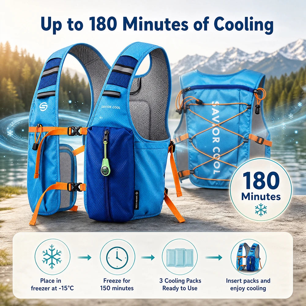Savior Tactical Cooling Vest Refrigeration AC Suit with Constant Temperature Technology And Water Bladder for Summer Heat Relief