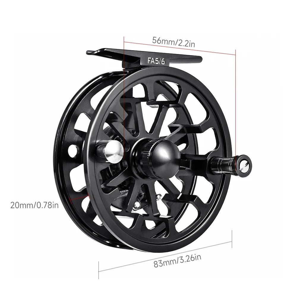 Star Fly Fishing Reel Line Wheel Aluminum Alloy FA3/4 FA5/6 FA7/8 Front Fishing Reel Gear Equipment Goods Accessory