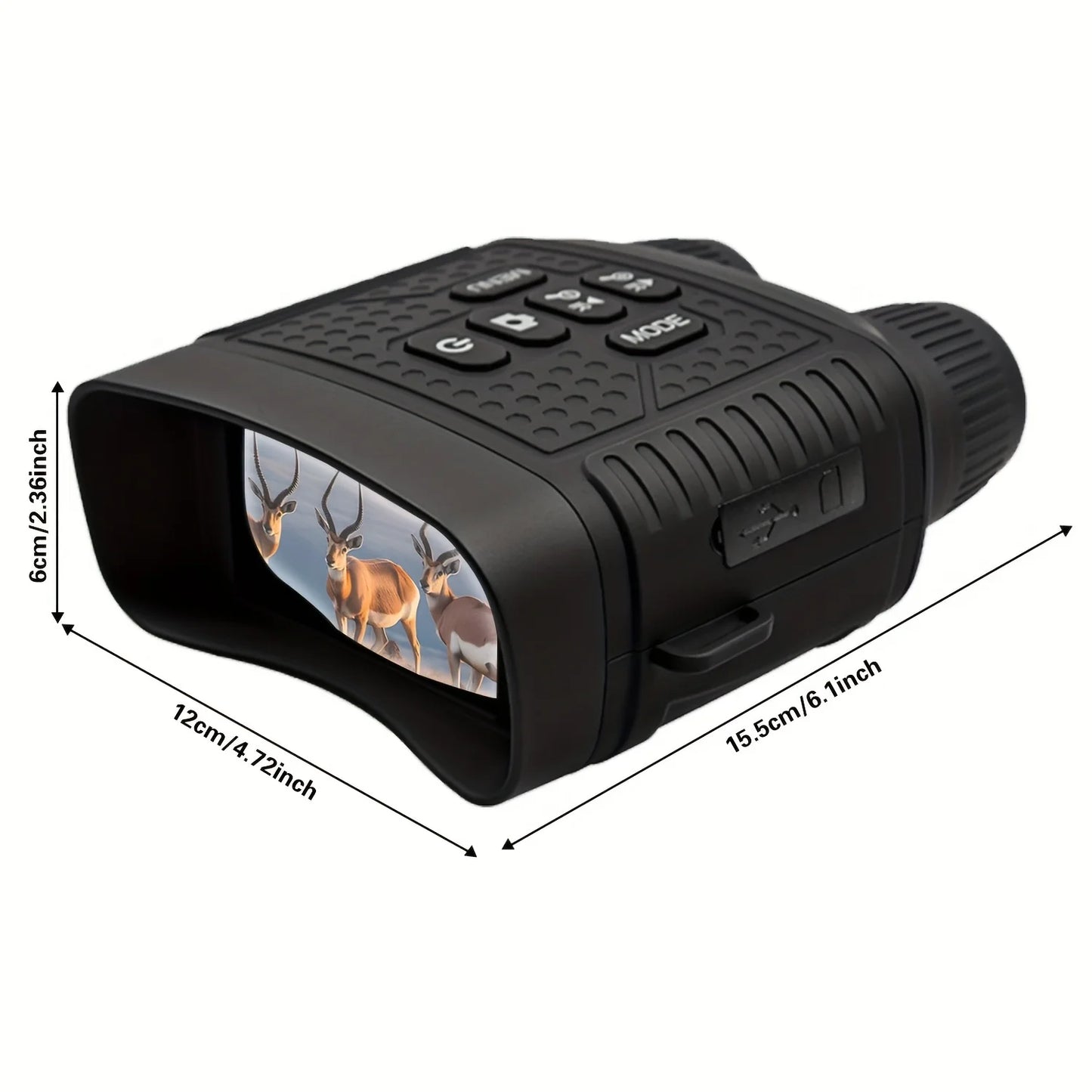 2.5K Digital Night Vision Monocular Camera 6X Digital Zoom Infrared Night Vision Goggles 800M Long Range View Rechargeable Night Vision Scope for Hunting Camping Wildlife Observation Security Surveillance