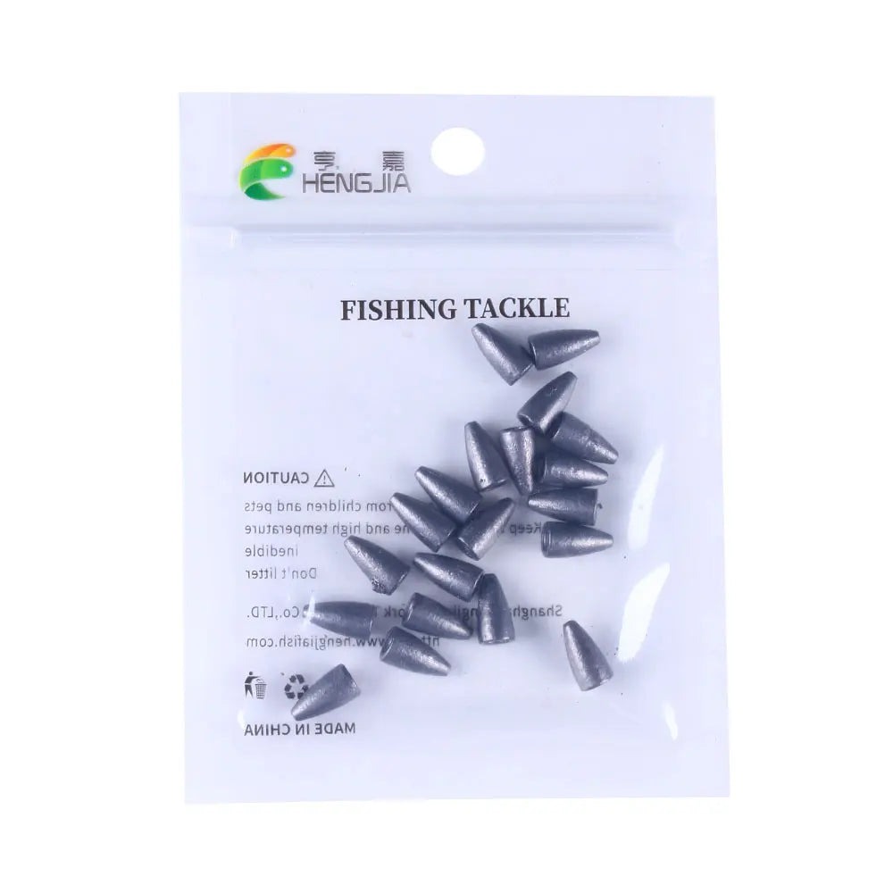 Bullet Shape Texas Rig Metal Sinker 1.75G -21G Fishing Weight Sinker Fishing Accessories All For Fishing