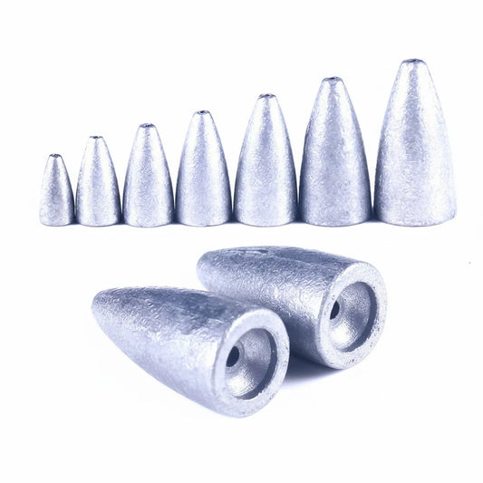 Bullet Shape Texas Rig Metal Sinker 1.75G -21G Fishing Weight Sinker Fishing Accessories All For Fishing