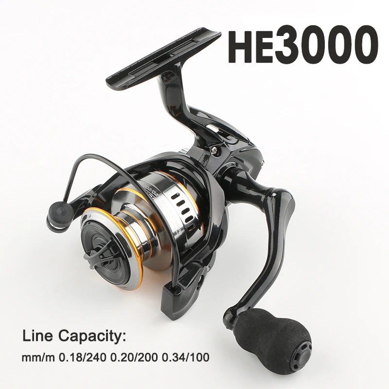 ROOBLINOS RY Lure Fishing Reel Spinning Reel 5.2:1 Smooth EVA Knob