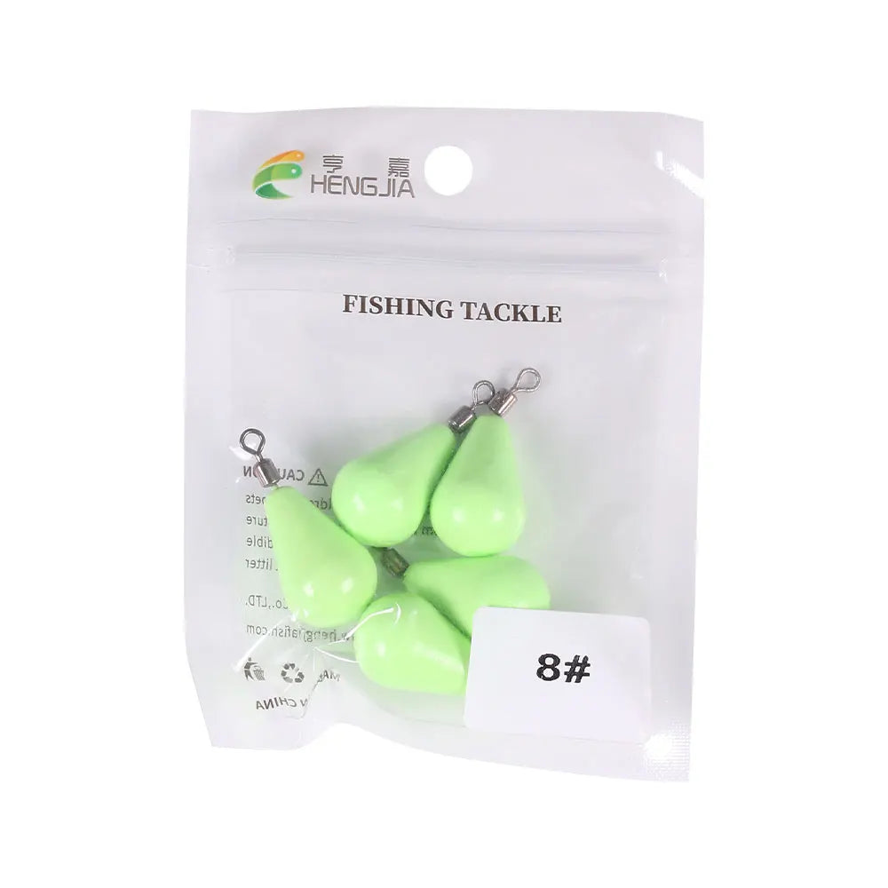 Newup Luminous Fishing Sinkers Weight Sinker Ball Worm Flipping Weights for Bass Texas Rigs Tackle