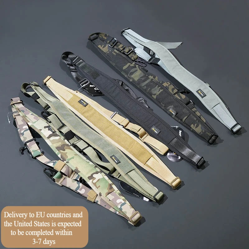 Tactical 2 Point Sling Strap 500D Nylon Modular Strap Quick Adjustable Multipurpose Outdoor Airsoft Weapons Shoulder Straps