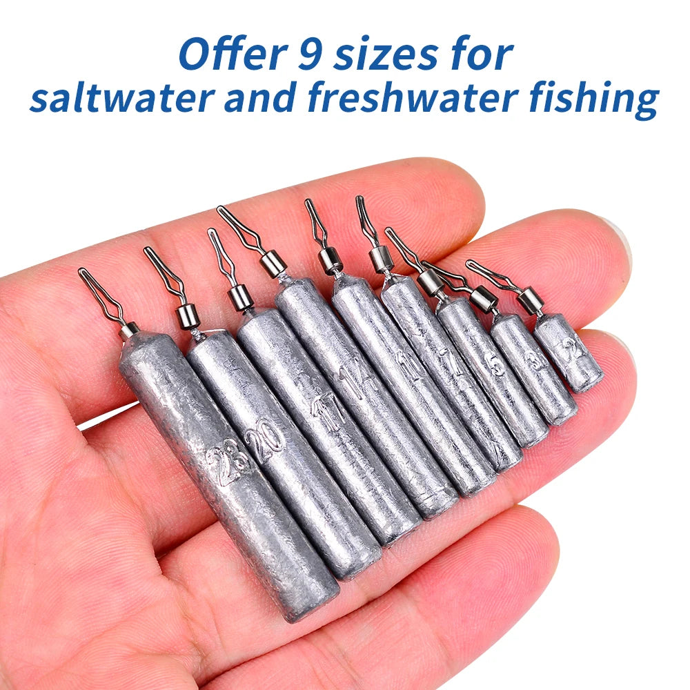 PROBEROS 20PCS Inverted Fishing Column Shaped Lead Drop Fishing Gear Anti-Hanging Bottom Fishing Perfect For Freshwater Fishing!