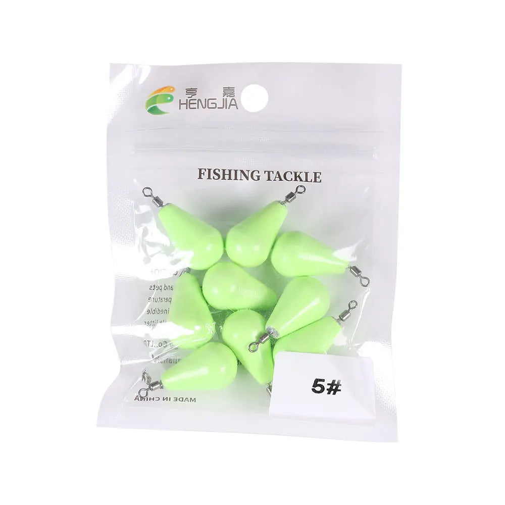 Newup Luminous Fishing Sinkers Weight Sinker Ball Worm Flipping Weights for Bass Texas Rigs Tackle