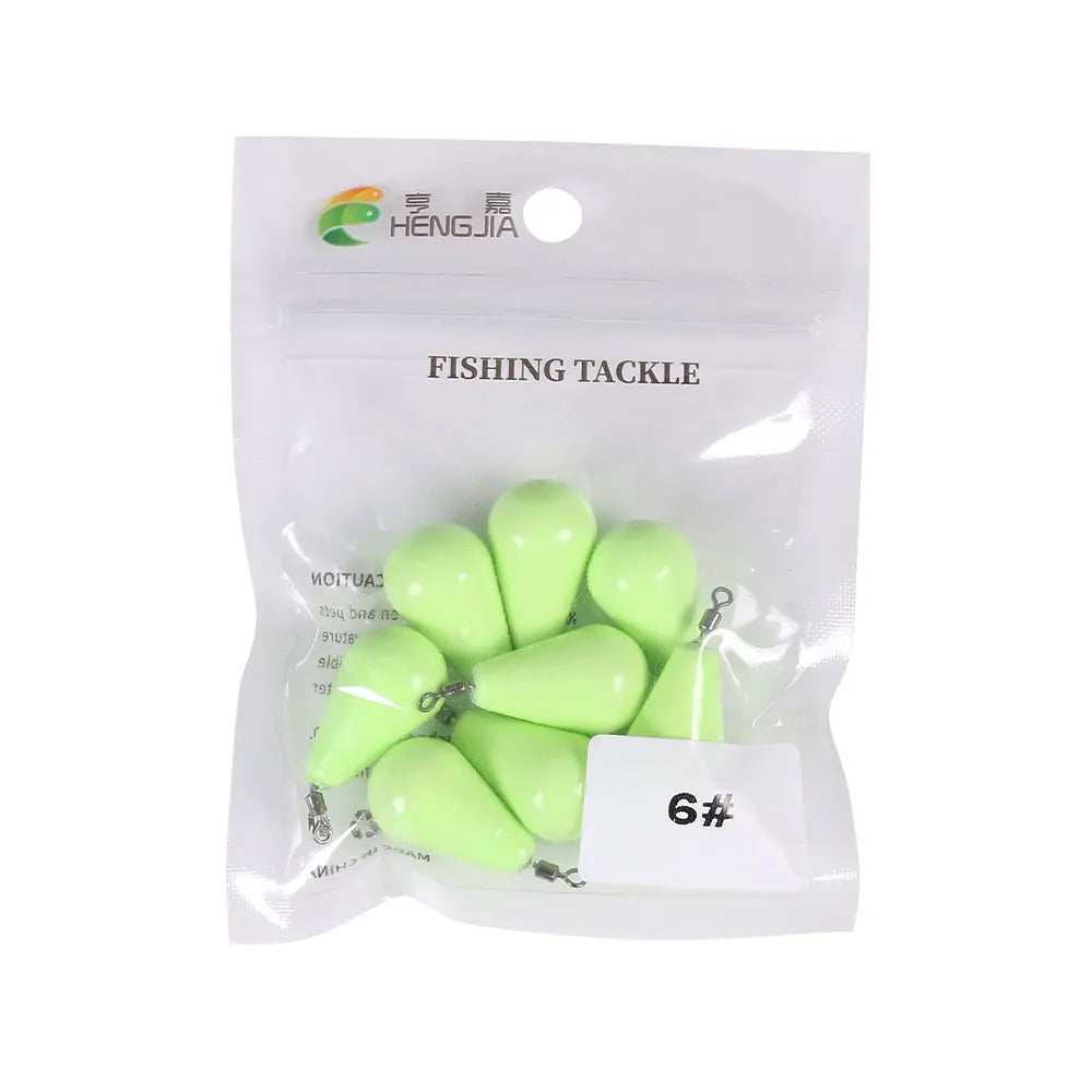 Newup Luminous Fishing Sinkers Weight Sinker Ball Worm Flipping Weights for Bass Texas Rigs Tackle