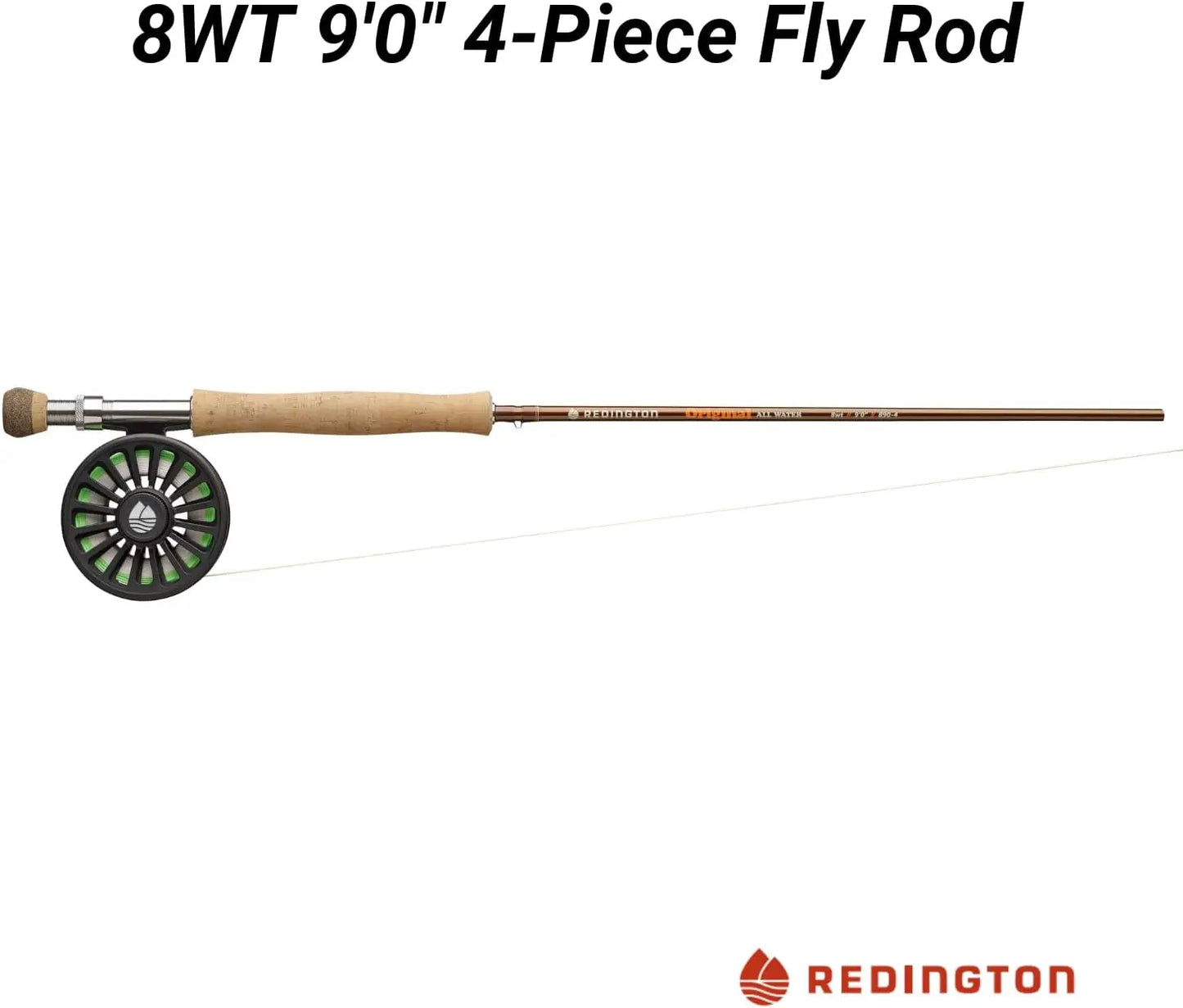 9-Foot 4-Piece Medium Action Fly Fishing Combo Set with Reel, Fly Line, Leader, and Travel Case – Versatile for Freshwater and A