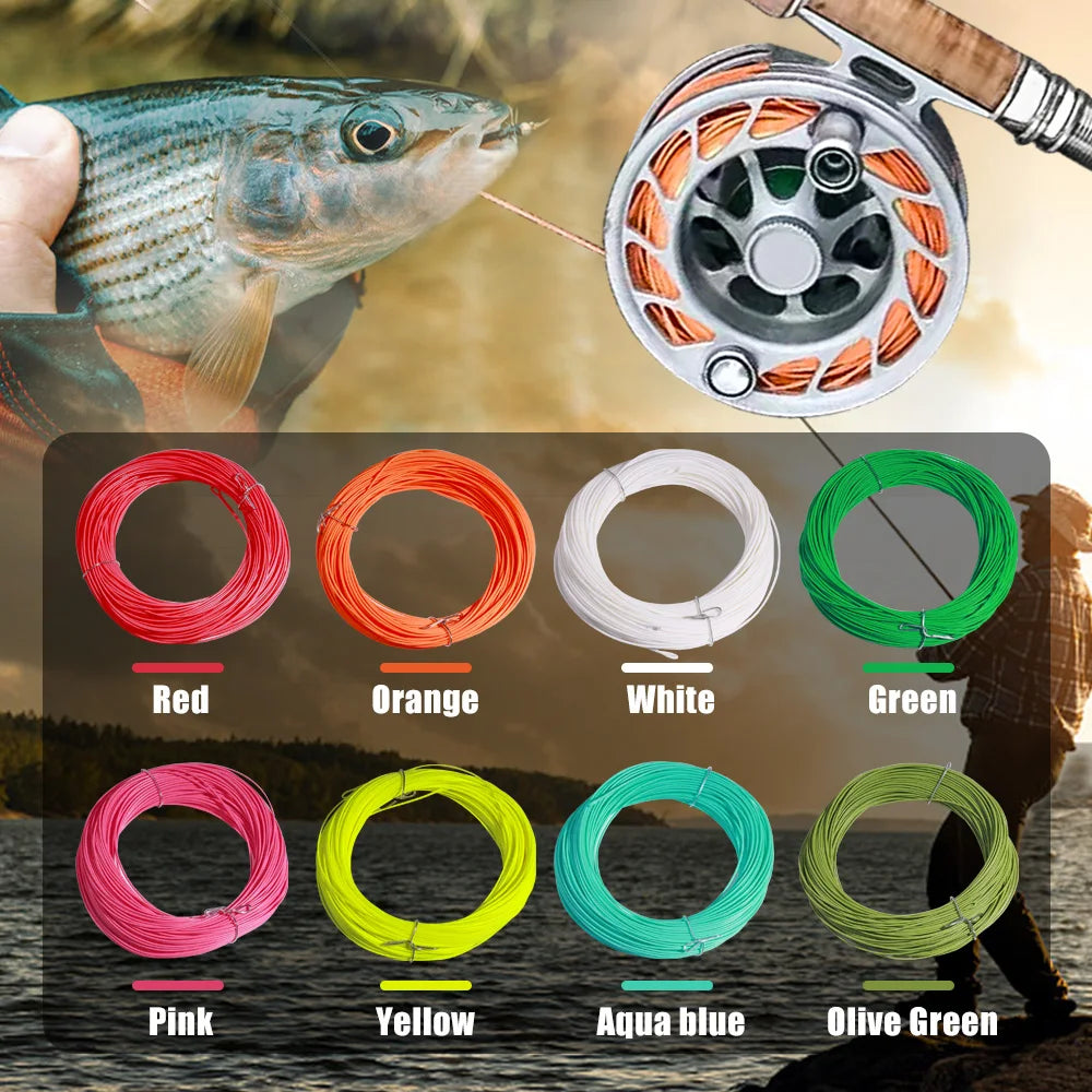 Maximumcatch 100FT Weight Forward Floating Fly Fishing Line with Two Welded Loops 2wt/3wt/4wt/5wt/6wt/7wt/8wt Fly Line
