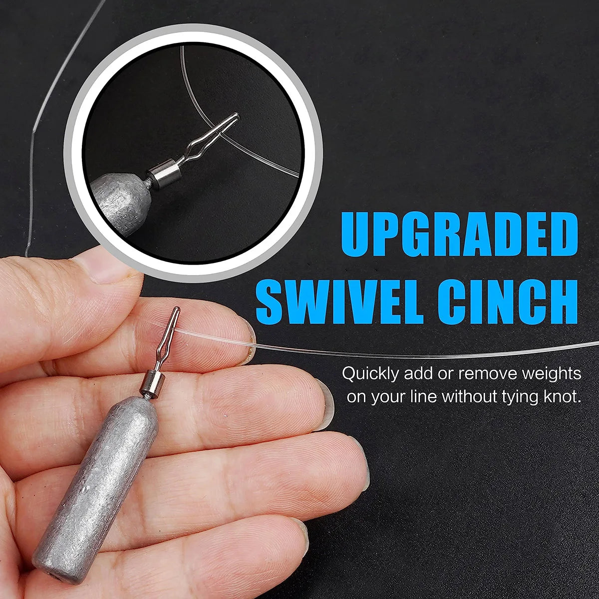 Drop Shot Fishing Weights, Pencil Weights Fising Sinkers No Snag Drop Shot Rig Skinny Sinkers for Bass Saltwater Freshwater