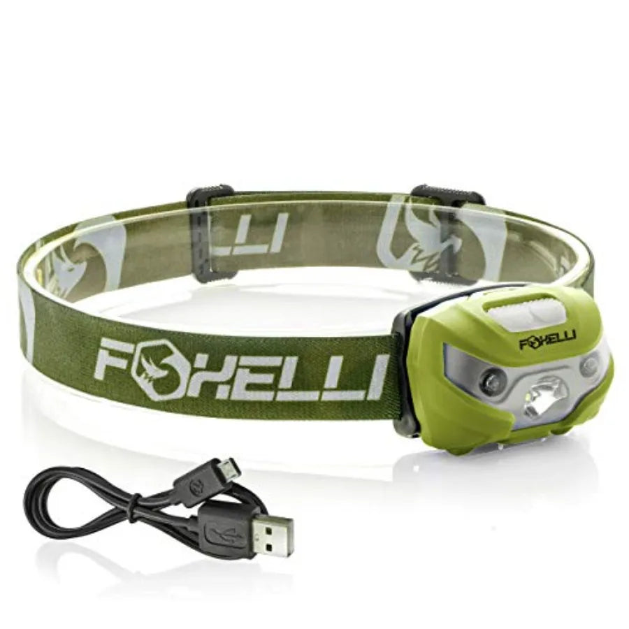 USB-C Rechargeable LED Headlamp Super Bright, Lightweight Head Lamp for Running, Camping, Hiking and Work Comfortable Fit for A