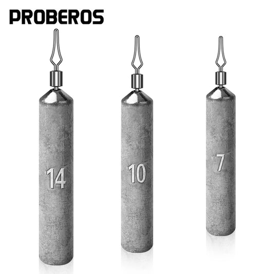 PROBEROS 20PCS Inverted Fishing Column Shaped Lead Drop Fishing Gear Anti-Hanging Bottom Fishing Perfect For Freshwater Fishing!