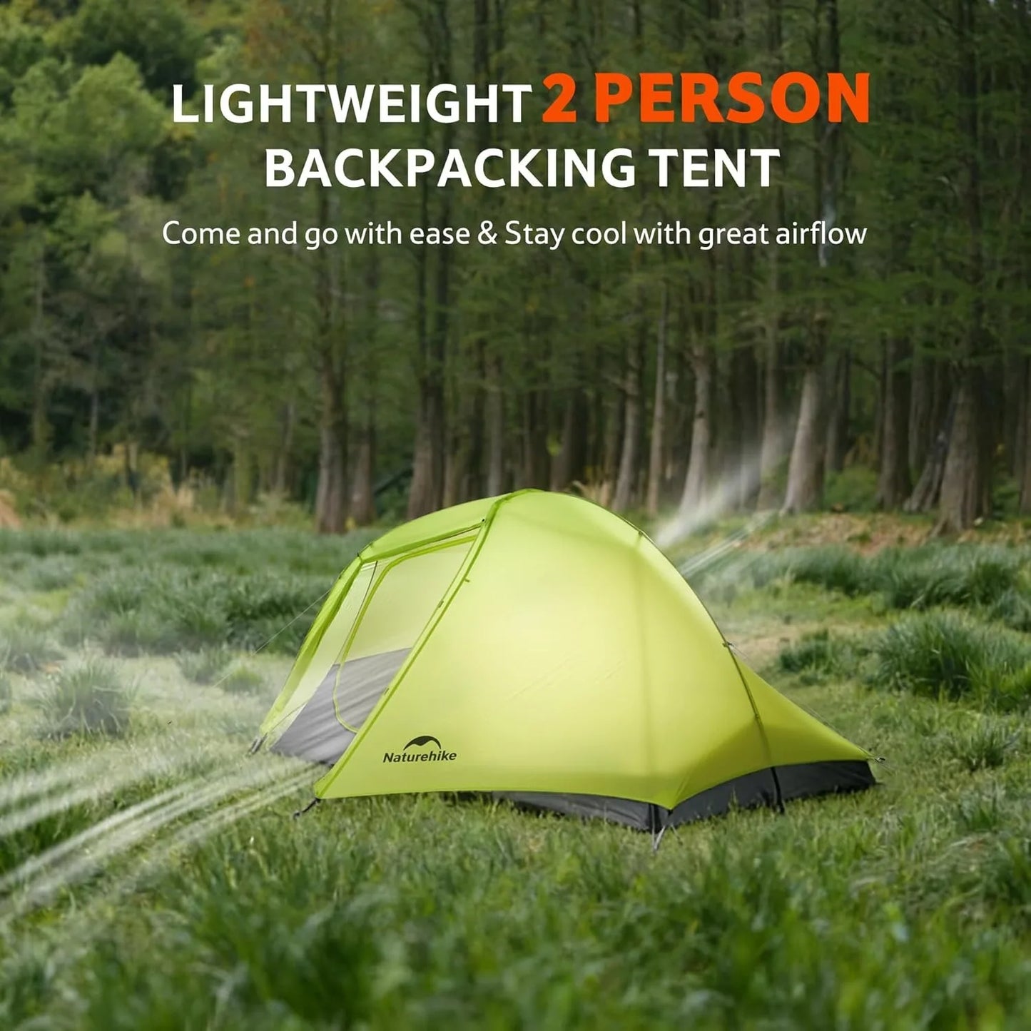 Naturehike Star Trail EXT Hiking Tent Outdoor Camping Ultralight Rainstorm Protection Wild Tent 1-2 Person 0D Nylon Backpacking Tent