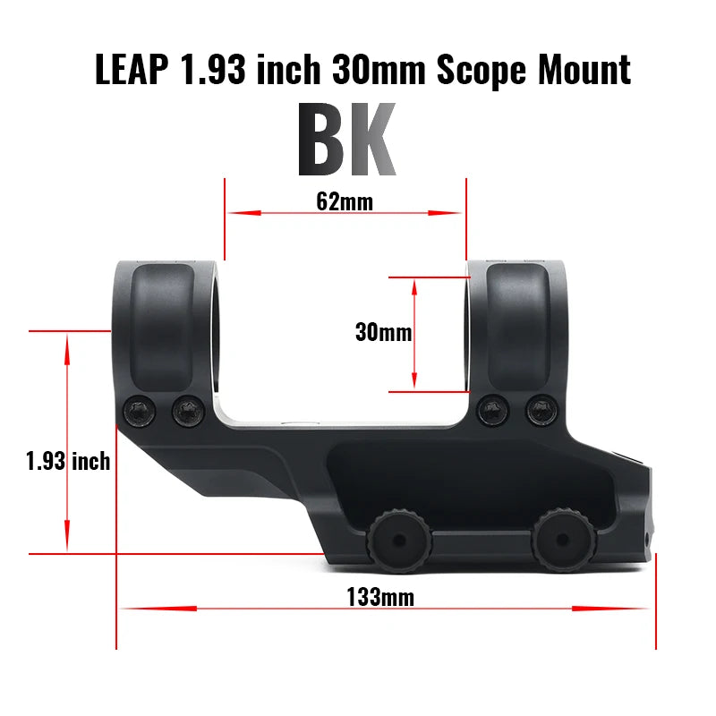 SCALAR Type LEAP 1.57 1.93 30mm 34mm Scope Mount  Scope Rings 20mm Picatinny Rail Base Hunting and Airsoft Accessary