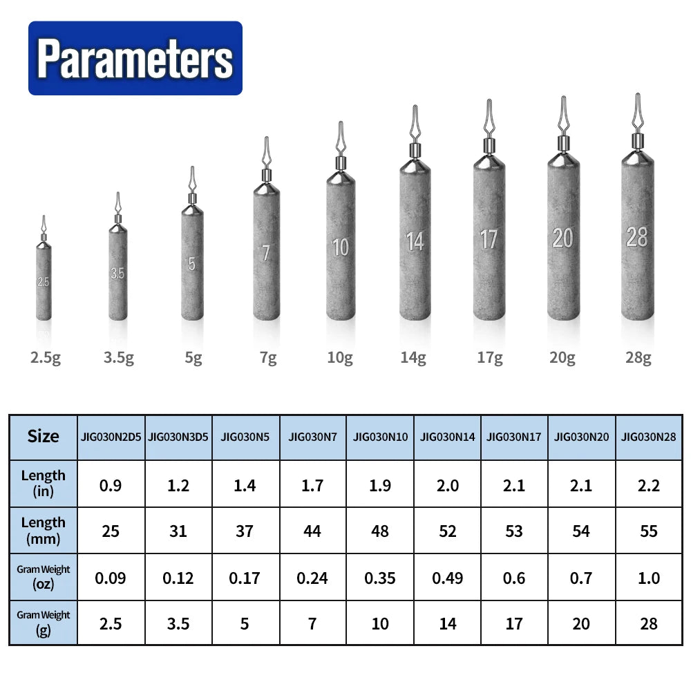 PROBEROS 20PCS Inverted Fishing Column Shaped Lead Drop Fishing Gear Anti-Hanging Bottom Fishing Perfect For Freshwater Fishing!