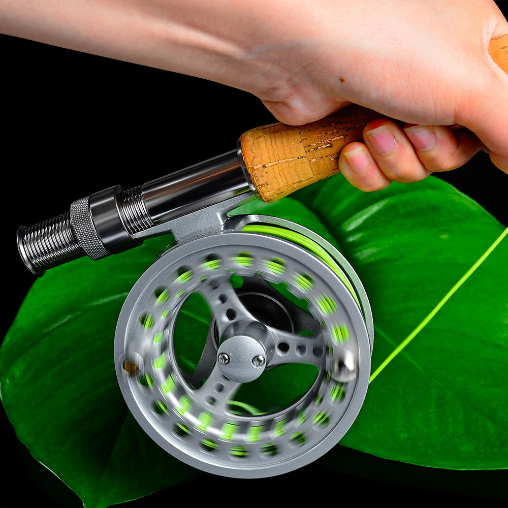 Full Metal Fly Fishing Reel Aluminum Alloy Body Reel with Machined 3/4 5/6 7/8 Fishing Fly Reel