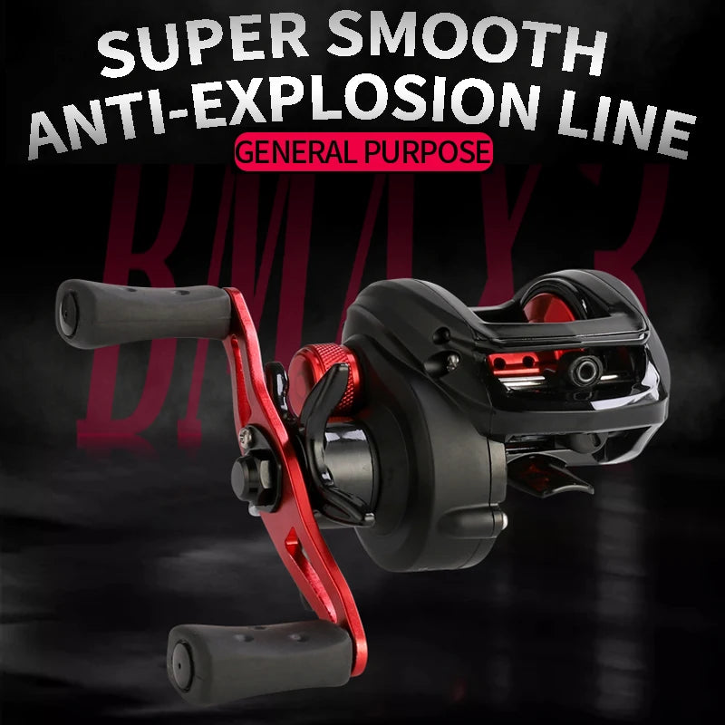 BILLINGS Baitcasting Reel 7.1:1 High Gear Ratio 5+1 Smooth Bearings 18LB Max Drag Professional Baitcaster Fishing Reels for Freshwater Saltwater
