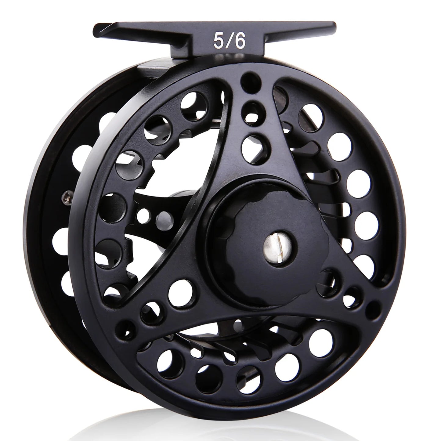 Sougayilang Fly Fishing Reel Large Arbor 2+1 BB with CNC-machined Aluminum Alloy Body and Spool Fly Reels Pesca