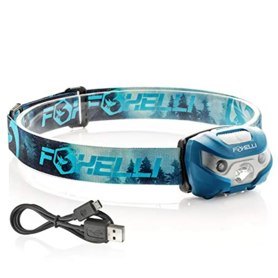 USB-C Rechargeable LED Headlamp Super Bright, Lightweight Head Lamp for Running, Camping, Hiking and Work Comfortable Fit for A