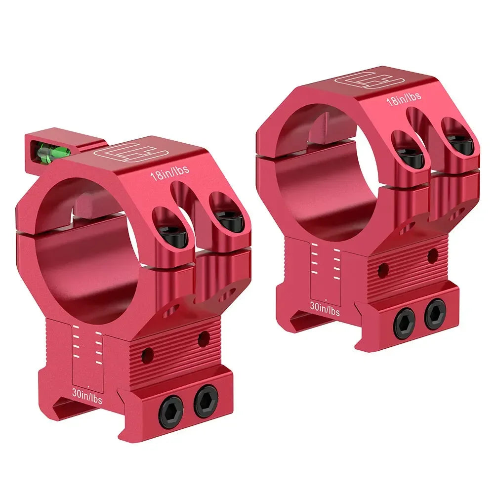 WestHunter Advanced Center Height Adjustable Picatinny Mount MOA and Elevation Adjust Bubble Level Rings for 34mm 30mm Tube