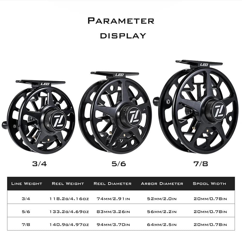 Star Fly Fishing Reel Line Wheel Aluminum Alloy FA3/4 FA5/6 FA7/8 Front Fishing Reel Gear Equipment Goods Accessory
