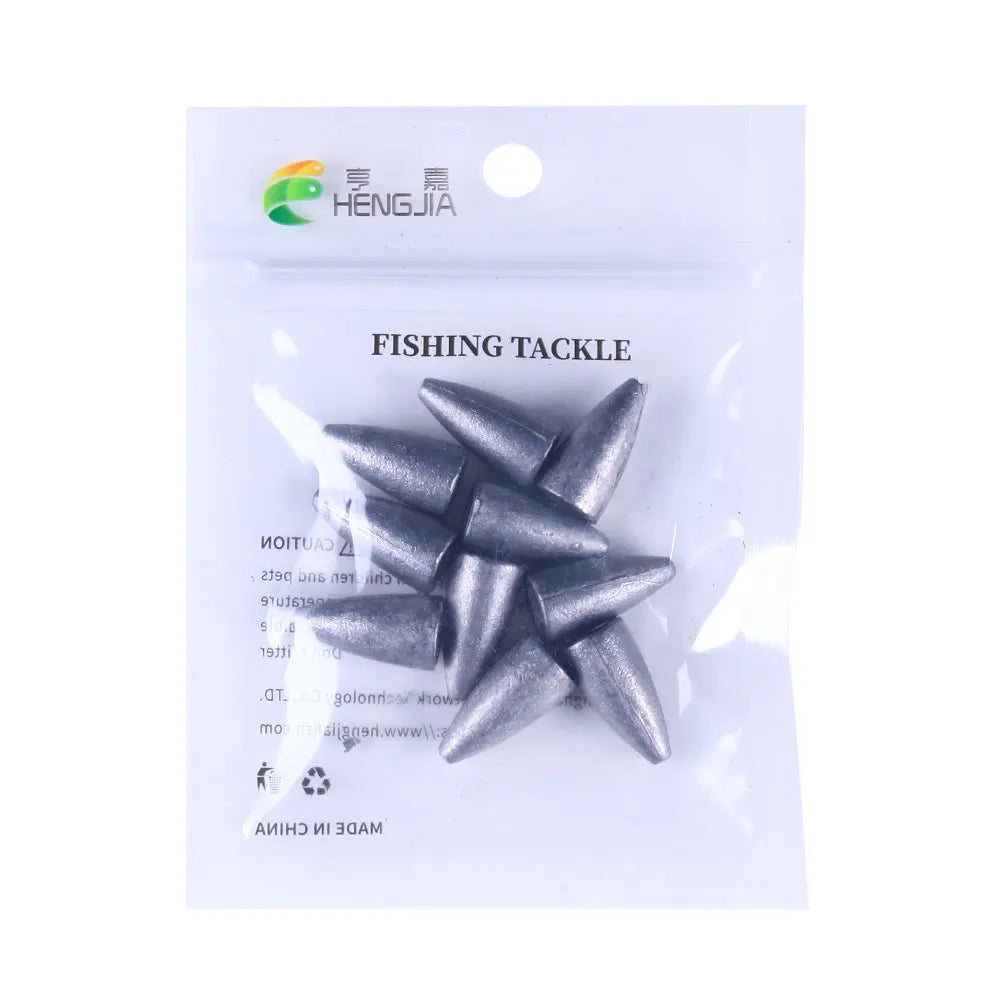 Bullet Shape Texas Rig Metal Sinker 1.75G -21G Fishing Weight Sinker Fishing Accessories All For Fishing