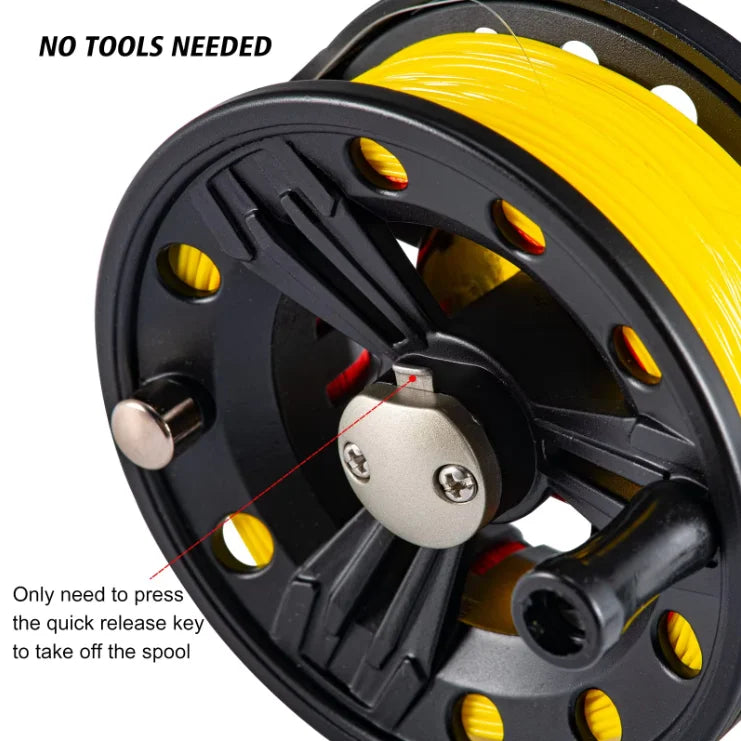 Goture Fly Fishing Reel with Line Combo 5/6 7/8wt Trout Fly Reel Large Arbor Die Casting Fishing Reel Aluminum Alloy Pre-Loaded