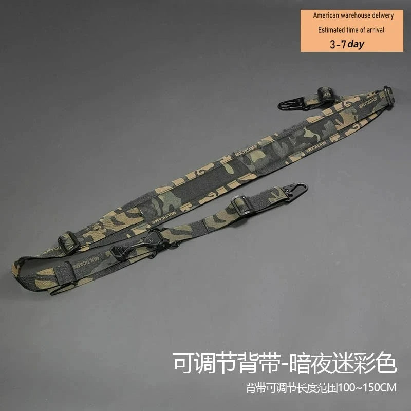 Tactical Rifle Sling Modular Strap Removable 2 Point / 1 Point 2.25" Padded Slingster Combat Shooting Hunting Accessories