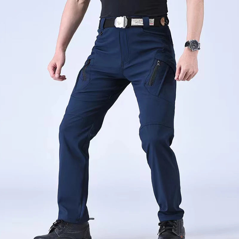 Men's M-5XL Autumn Spring Fall Elastic Camping Hiking Trekking Finshing Hunting Pants Outdoor Cycling Tranning Cargo Trousers