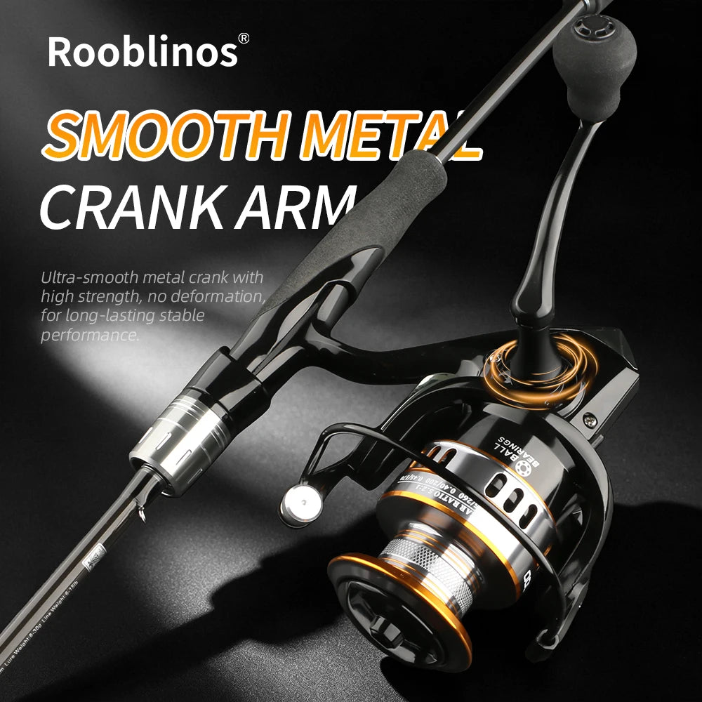 Rooblinos RY 1000-7000 Series Spinning Fishing Reel Ultralight Max Drag 15kg Lure Fishing Spinning Reel Saltwater Wheel