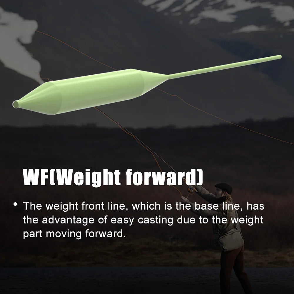 Maximumcatch 100FT Weight Forward Floating Fly Fishing Line with Two Welded Loops 2wt/3wt/4wt/5wt/6wt/7wt/8wt Fly Line