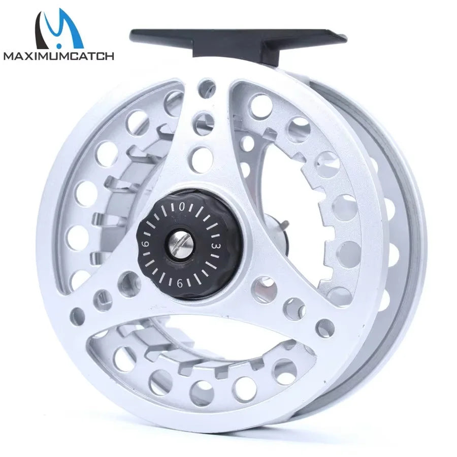MAXIMUMCATCH ECO Fly Reel – Ultra-Light Large Arbor Aluminum 2-8WT with Manual Changeover | Precision Machined Fly Fishing Reel