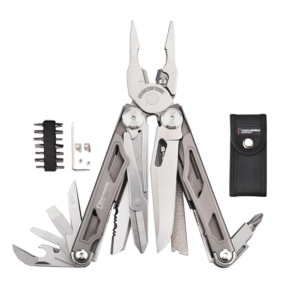 Daicamping DL30 DL301 DL7 Outdoor Camping EDC Plier Set Multifunctional Multitools Hand Multi Tool Folding Multi-tool Kit