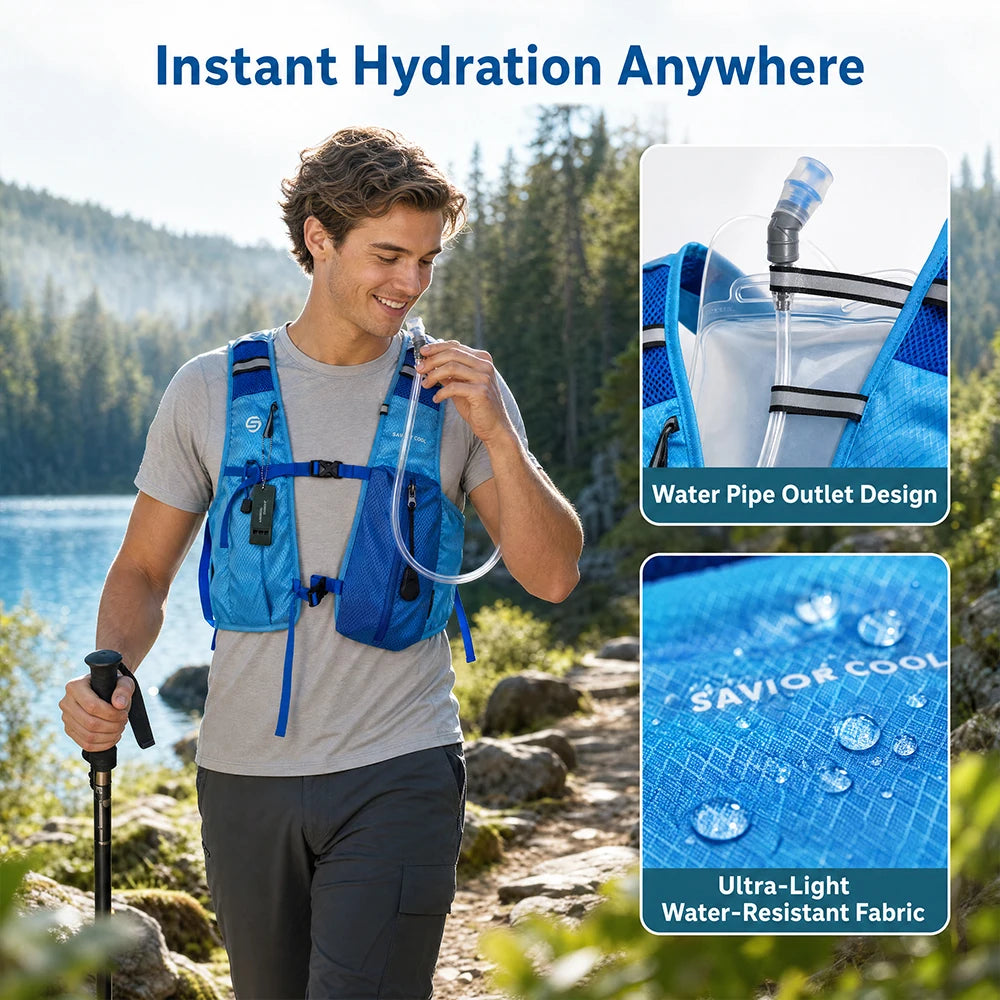 Savior Tactical Cooling Vest Refrigeration AC Suit with Constant Temperature Technology And Water Bladder for Summer Heat Relief