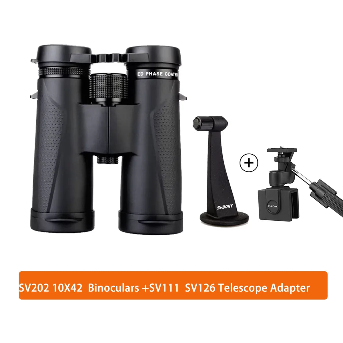 Svbony SV202 ED Binoculars Long Range 8X32/8x42/10x42 IPX7 Waterproof FMC with Bracket for Bird Watching Stargazing Camping