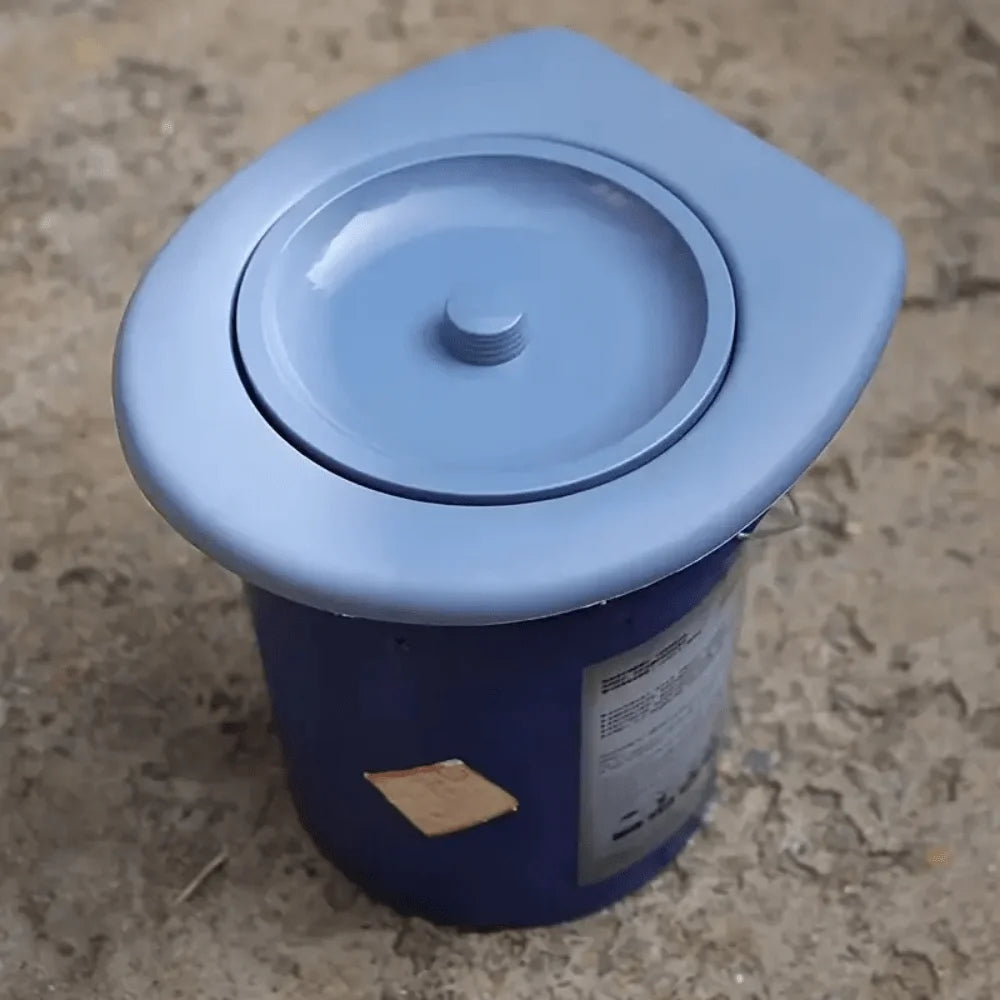 Highly Comfortable & Portable Camping Toilet Seat - Compact Sanitation Solution, Lightweight & Durable, Easy To Carry, Quick Assembly, Suitable For Camping, Hiking, Emergencies, Road Trips, Convenient & Hygienic (Bucket Not I