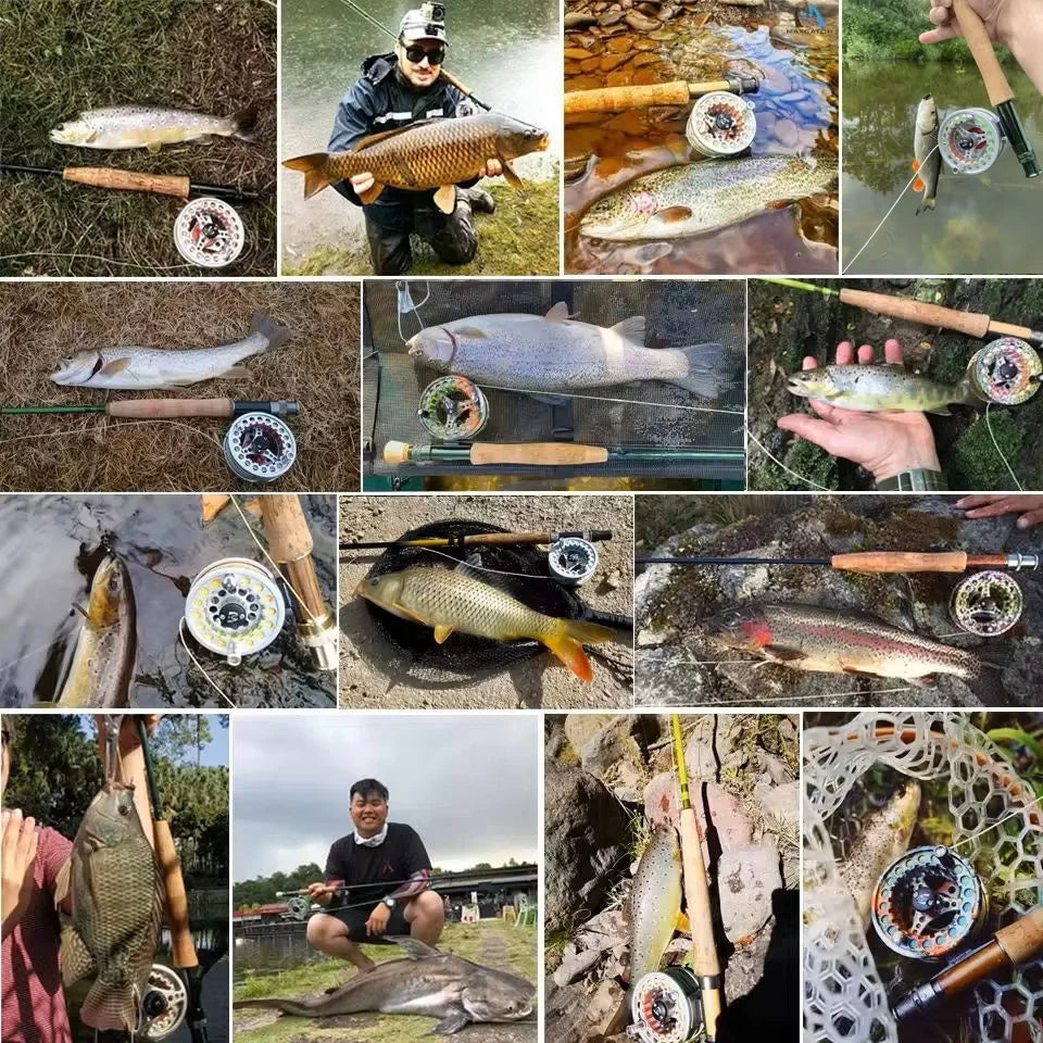 MAXIMUMCATCH ECO Fly Reel – Ultra-Light Large Arbor Aluminum 2-8WT with Manual Changeover | Precision Machined Fly Fishing Reel