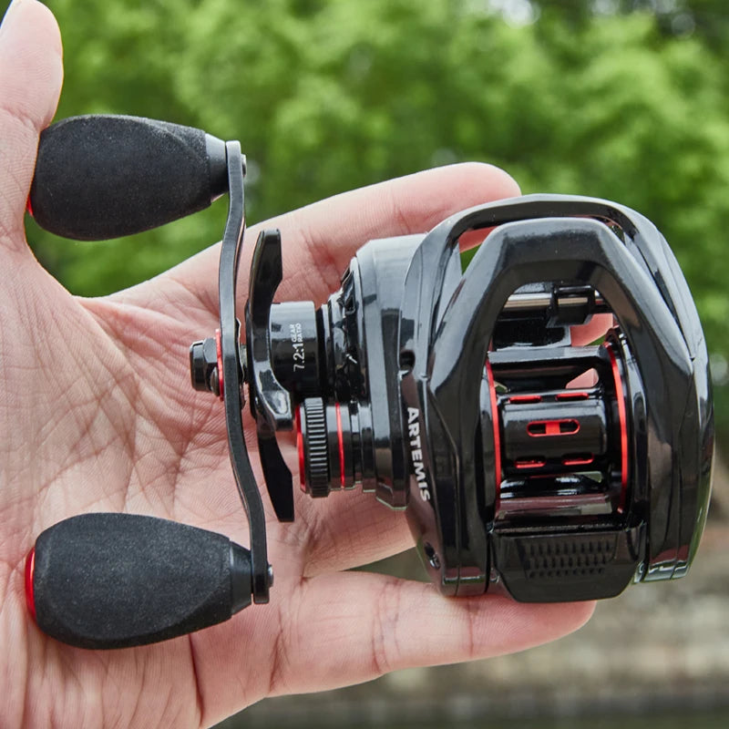 BILLINGS Baitcasting Reel 7.2:1 High Speed Gear Ratio CNC Spool 8KG Max Drag Magnetic Brake System Baitcaster Fishing Reels for Freshwater Saltwater Multiple Fish Species