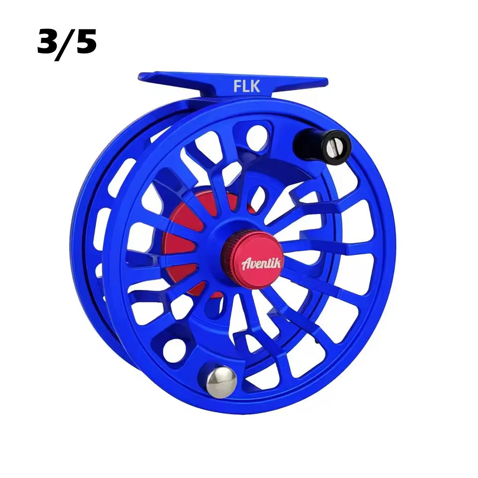 Aventik New Design Quality Fly Fishing Reel 3/5 5/7 7/9 Fly Reel Large Arbor Aluminum Fishing Reel Handle-Changed Reel