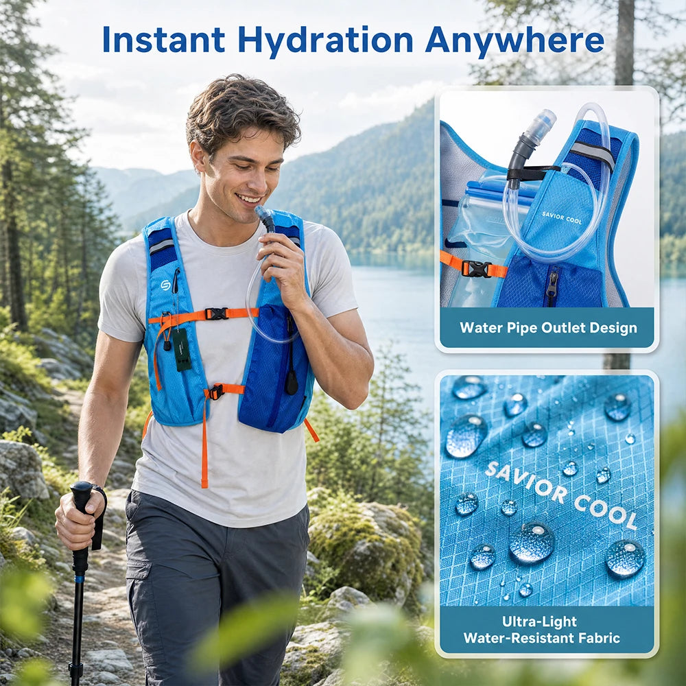 Savior Tactical Cooling Vest Refrigeration AC Suit with Constant Temperature Technology And Water Bladder for Summer Heat Relief