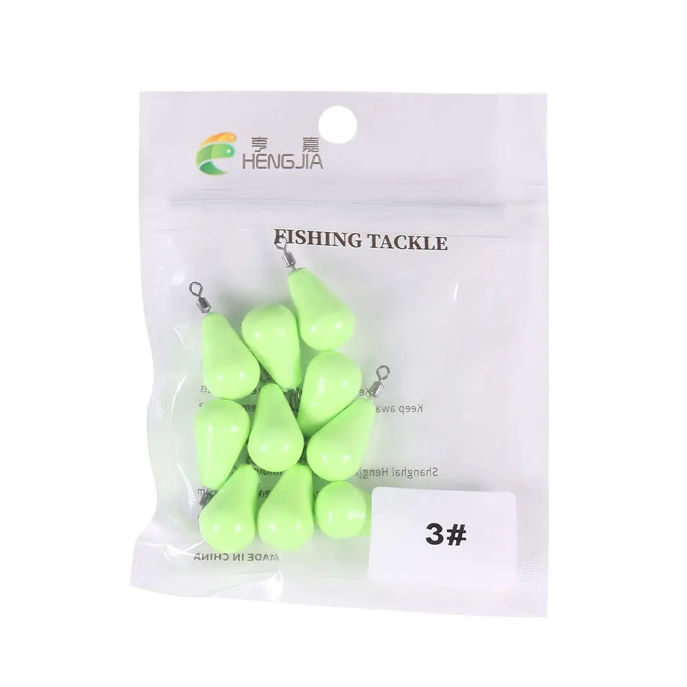 Newup Luminous Fishing Sinkers Weight Sinker Ball Worm Flipping Weights for Bass Texas Rigs Tackle