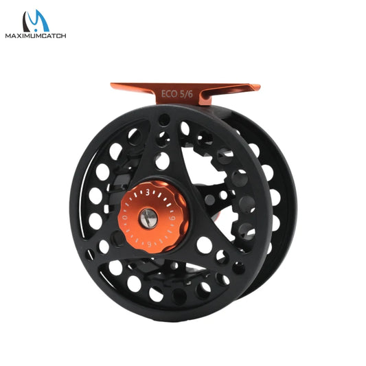 MAXIMUMCATCH ECO Fly Reel – Ultra-Light Large Arbor Aluminum 2-8WT with Manual Changeover | Precision Machined Fly Fishing Reel